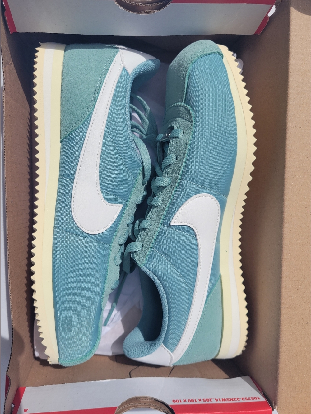 Womens 6.5/Youth 5.5 Nike Cortez TXT (GS) sneakers in Cannon/Sail-Alabaster NIB - Picture 2 of 7